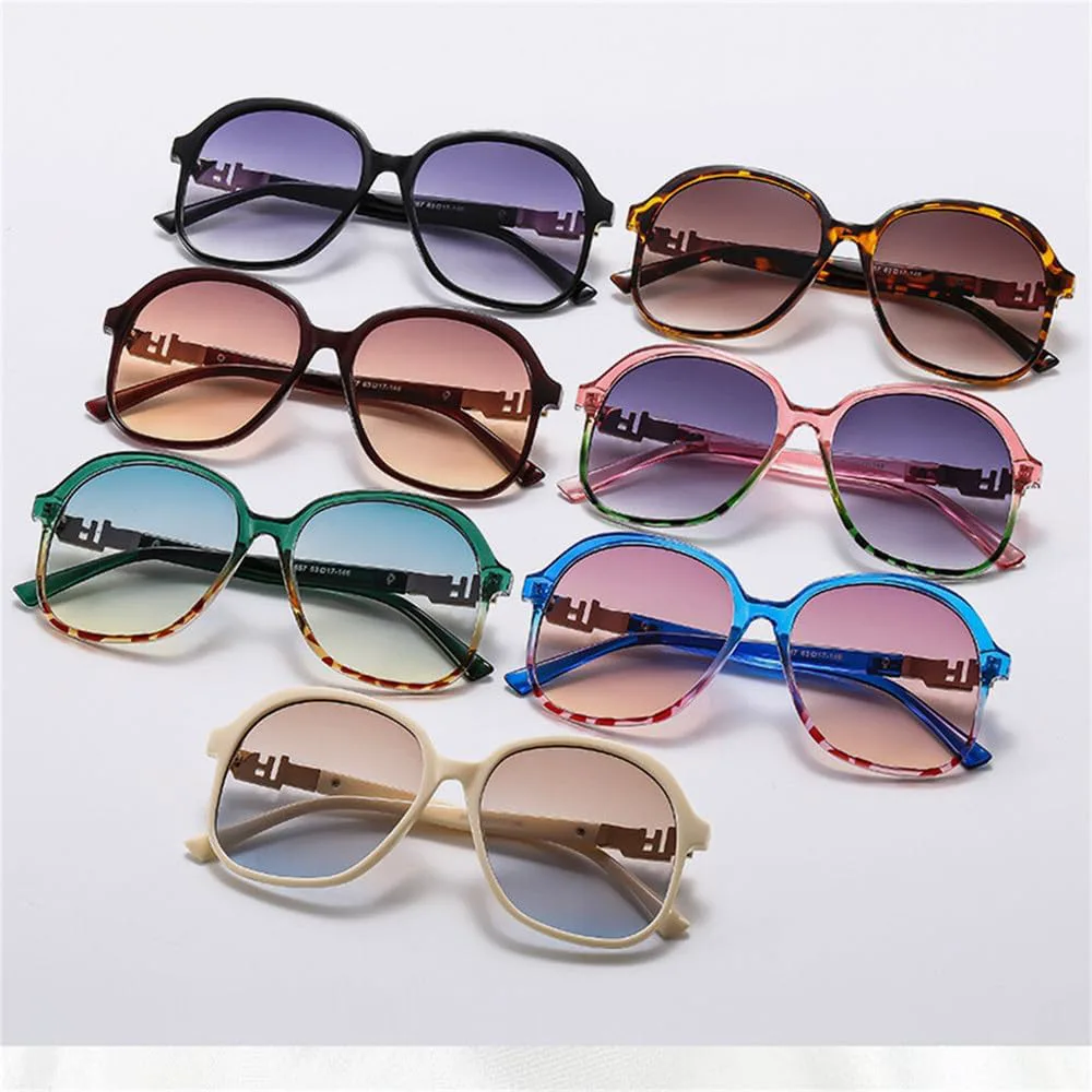 

Большие женские солнцезащитные очки овальной формы с градиентным переходом цвета, солнцезащитные очки для путешествий с защитой от УФ-излучения UV400 LANGSER, 6