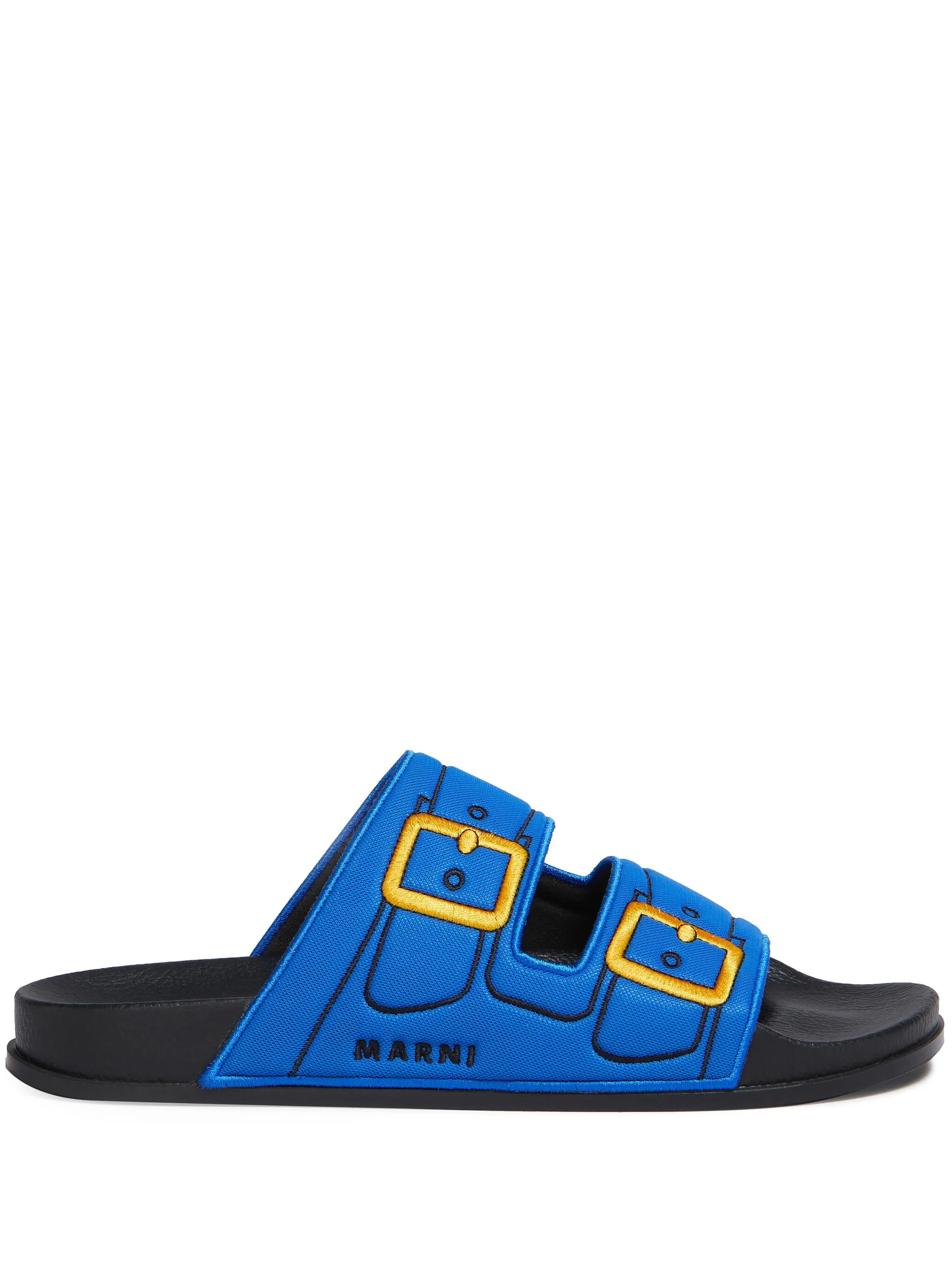 

Шлепанцы с вышивкой Marni, синий