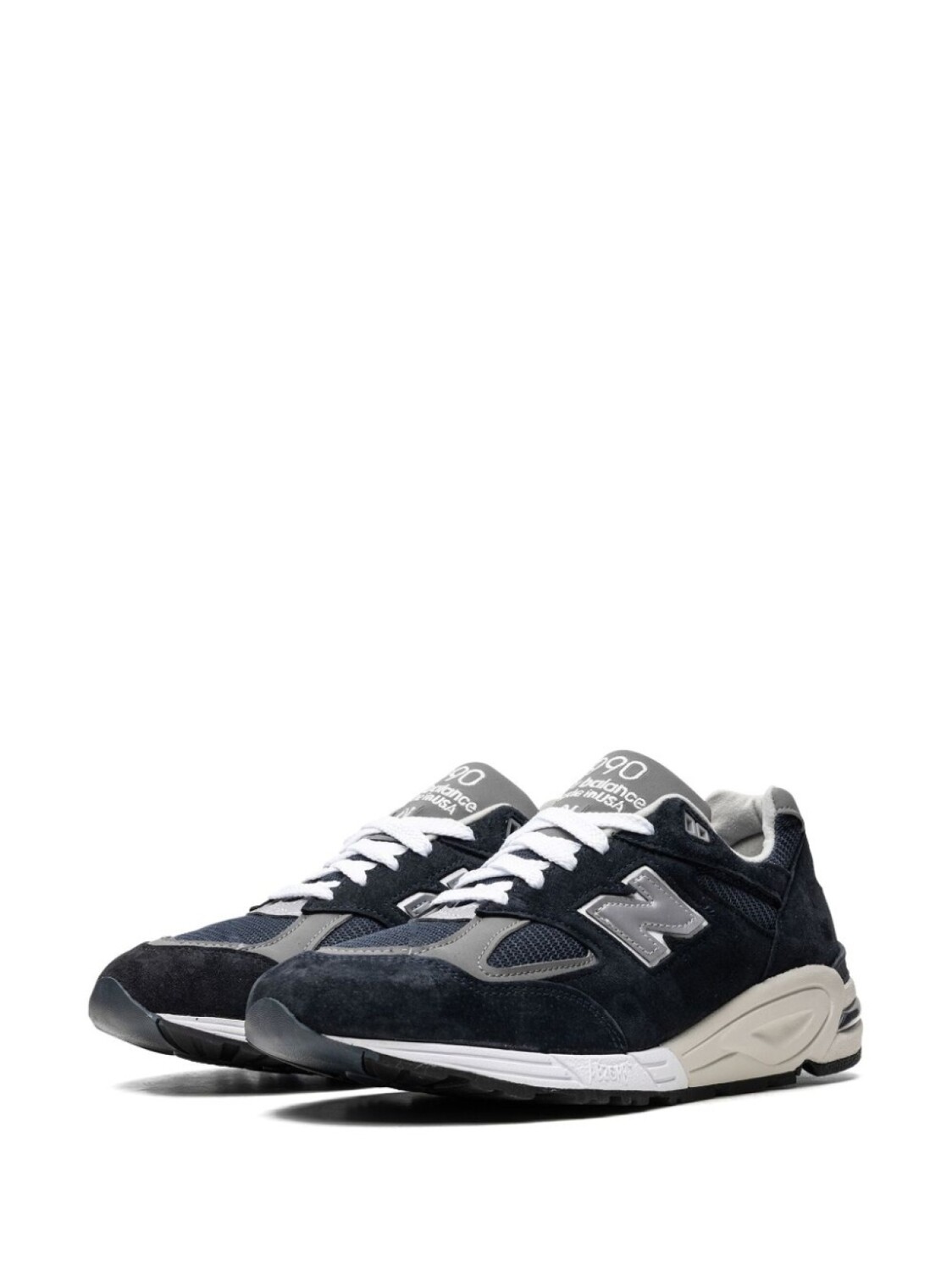 Кроссовки 990V2 Navy/White New Balance, синий — фото 4
