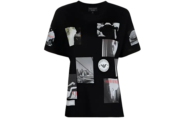 Футболка SS21 женская Black EMPORIO ARMANI