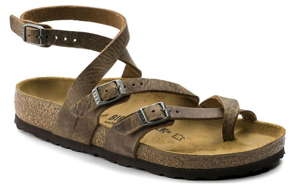 Тапочки seres camberra old natural leather narrow fit 'tabacco' Birkenstock, коричневый — фото 3