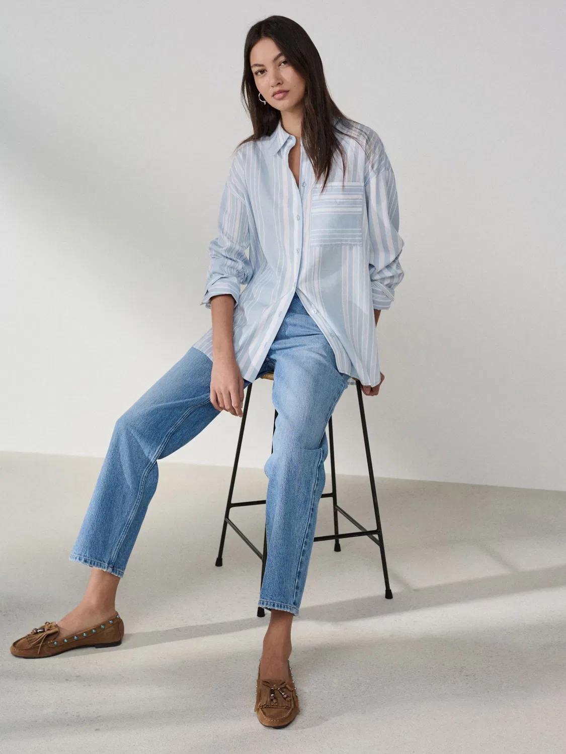 Обычные джинсы 'Аутентичные' Next, Blue Denim — фото 3