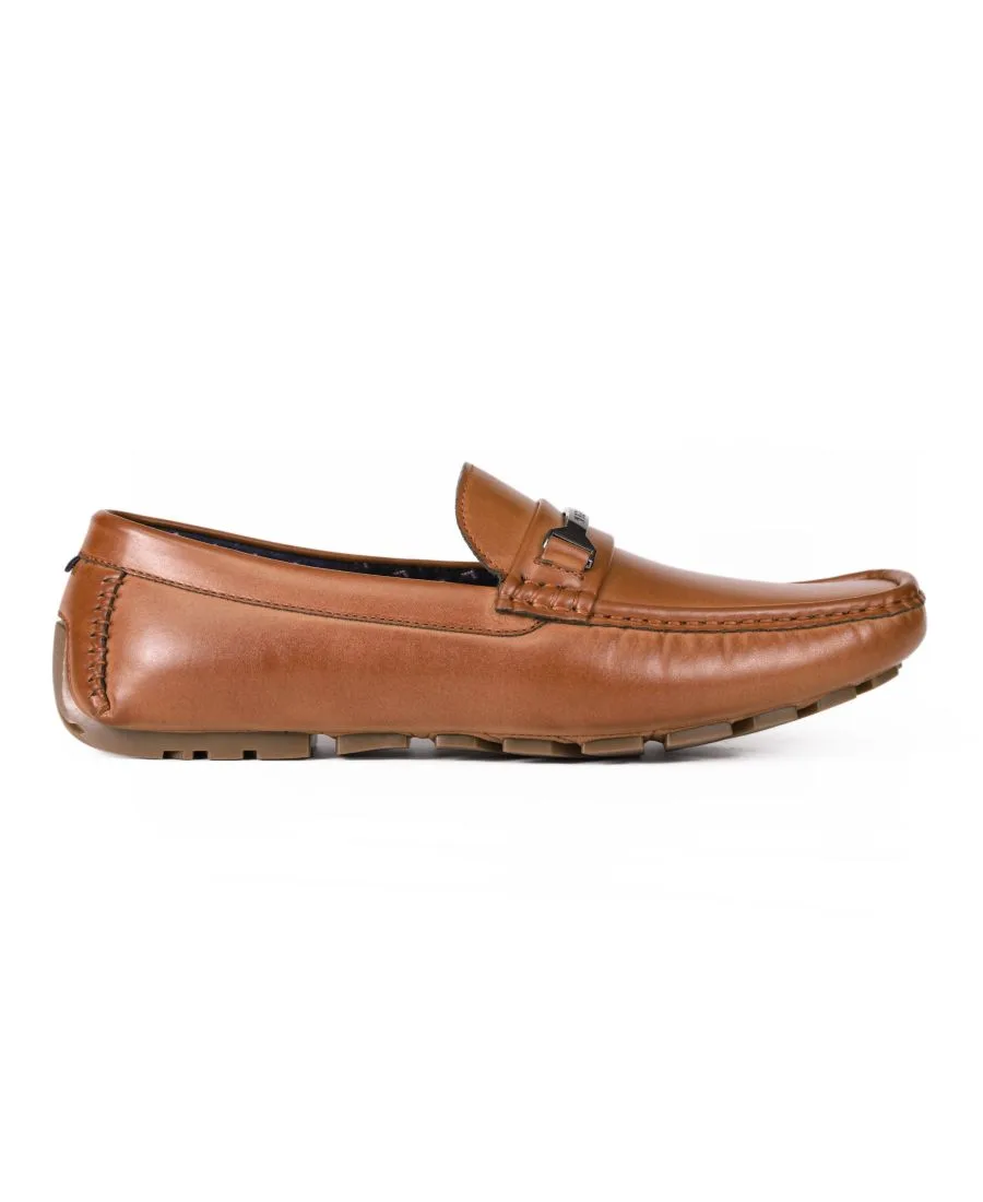 Мужские слипоны Axin Penny Drivers Tommy Hilfiger, medium коричневый burnished — фото 2