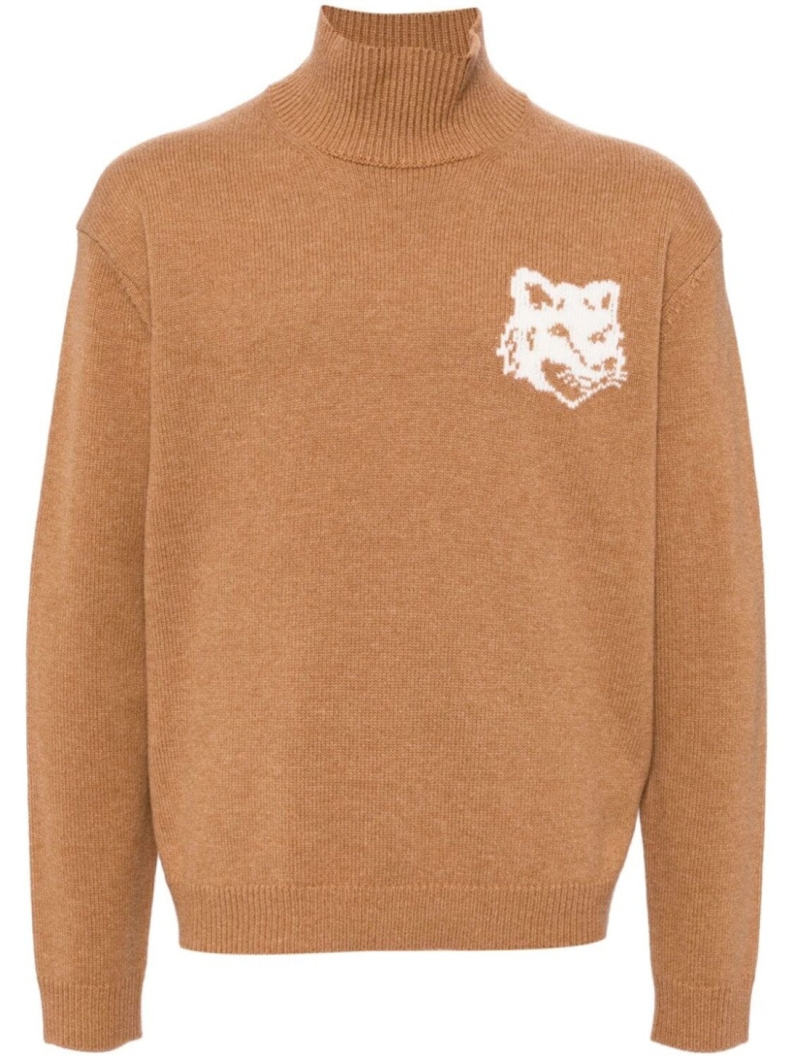 

Maison Kitsuné джемпер вязки интарсия, нейтральный цвет