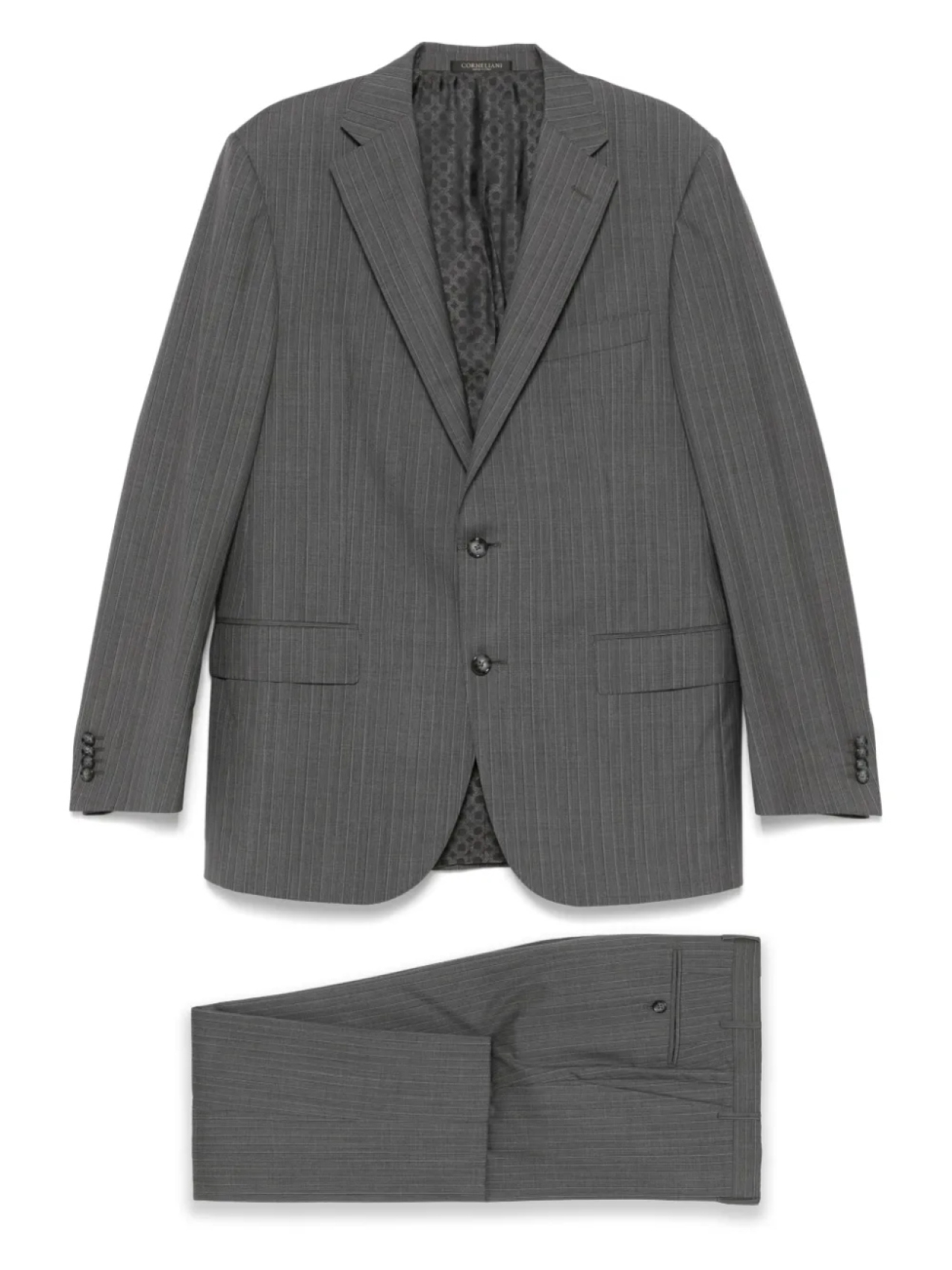 

Костюм в полоску Corneliani, серый