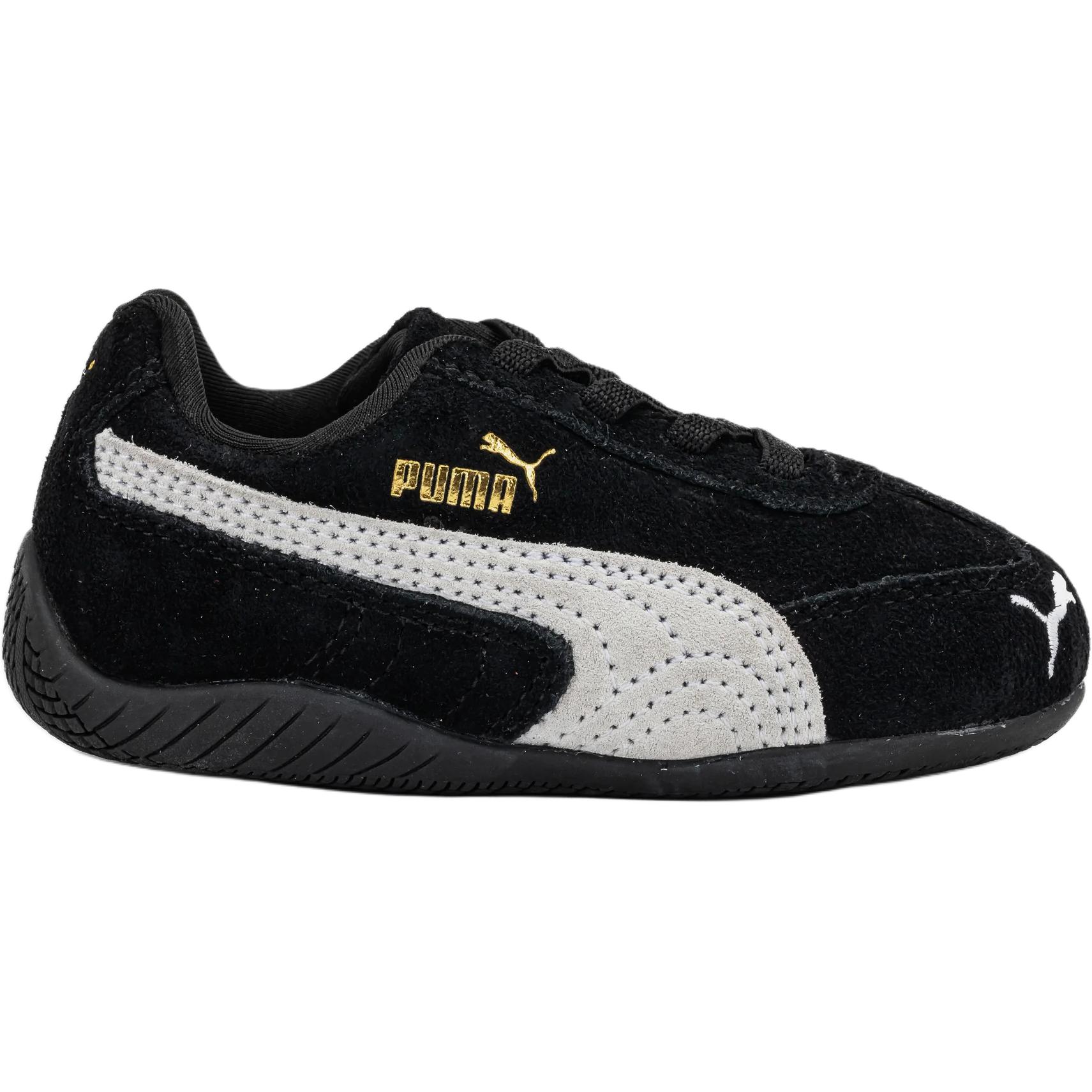 PUMA Speedcat Collection устойчивые к истиранию низкие детские ботинки Black White для малышей — фото 4