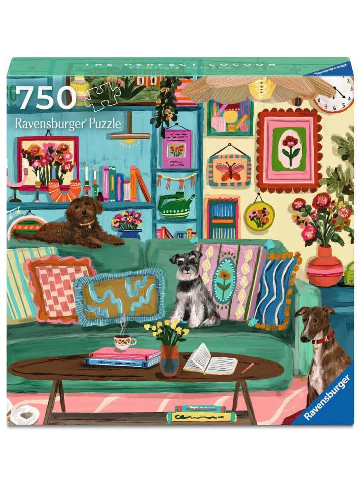 

Пазл Ravensburger, 750 деталей, «Счастливое место, уютное место» в красочном исполнении