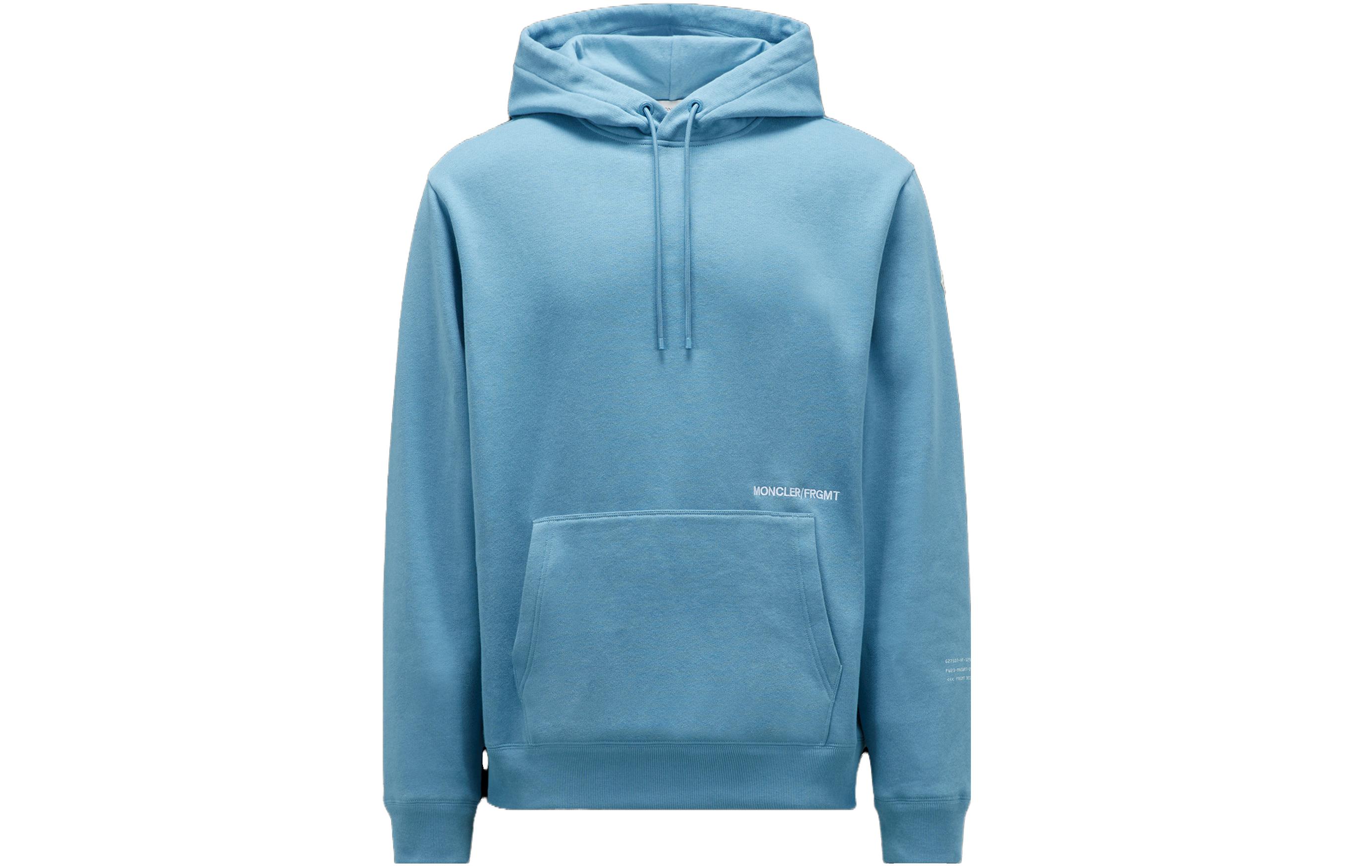 

Genius X Fragment Хироси Фудзивара Флисовая Толстовка Moncler, Светло-голубой