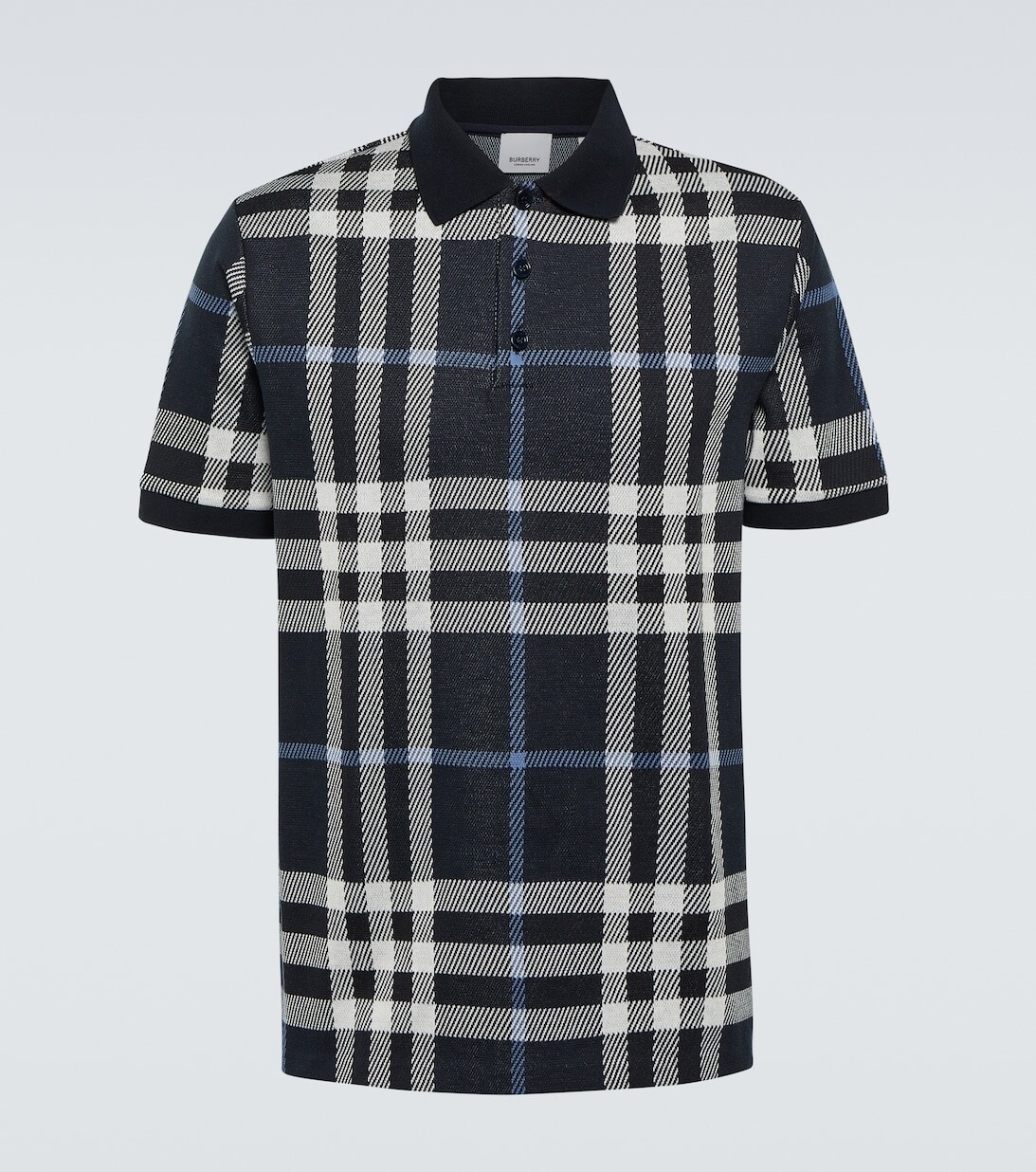 

Рубашка-поло из хлопка в клетку Burberry, разноцветный
