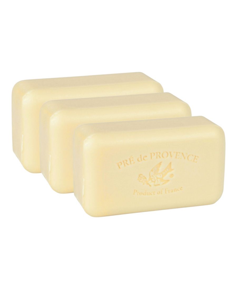 

Увлажняющее французское мыло Pre de Provence 150 г, четырехслойное, долговечное, увлажняющее, с обильной кремообразной пеной (набор из 3 штук) European Soaps, цвет agrumes