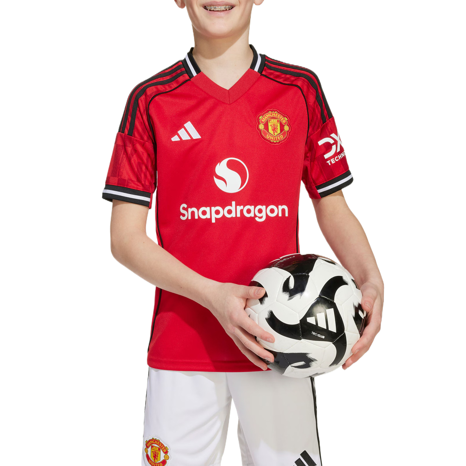 Футболка Manchester United для подростков Adidas, красный — фото 4