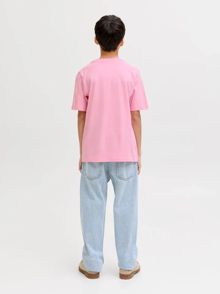 Футболка с принтом JACK & JONES Junior, розовый — фото 3