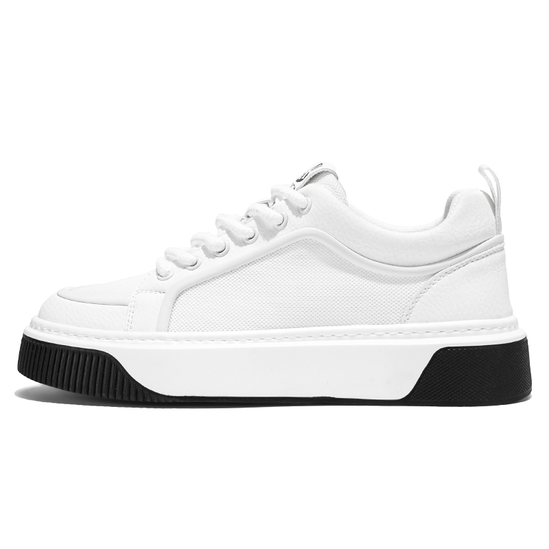 

NANJIREN Мужские скейтерские кроссовки низкие черные/хаки белые черные, цвет White Black