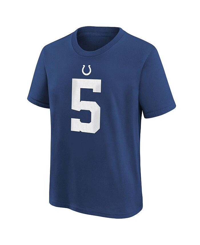 Футболка с именем и номером игрока Big Boys Энтони Ричардсона Royal Indianapolis Colts 2023 драфта НФЛ 2023 года Nike, синий — фото 2