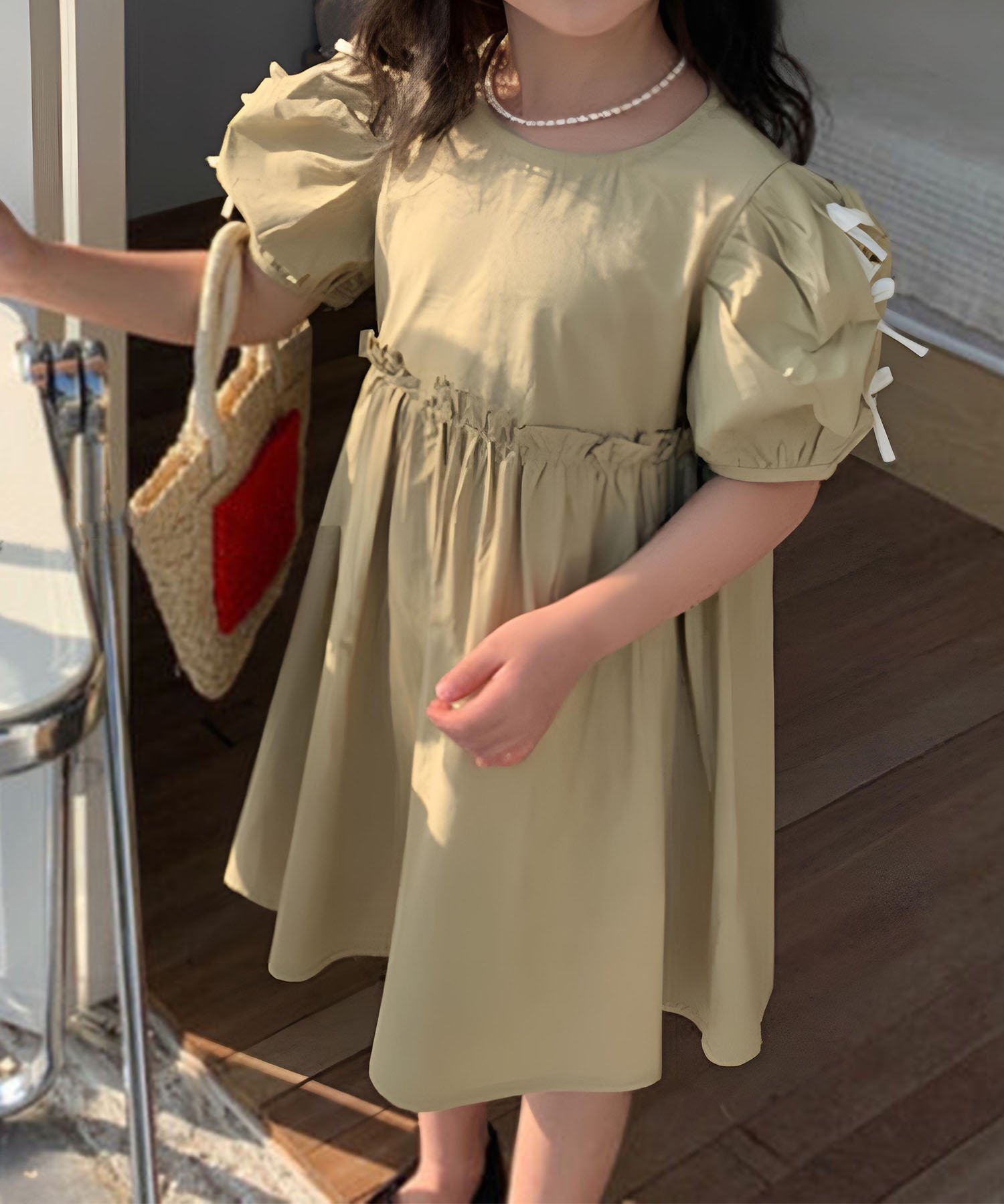 Натуральное платье Aimoha Kids, Yellow