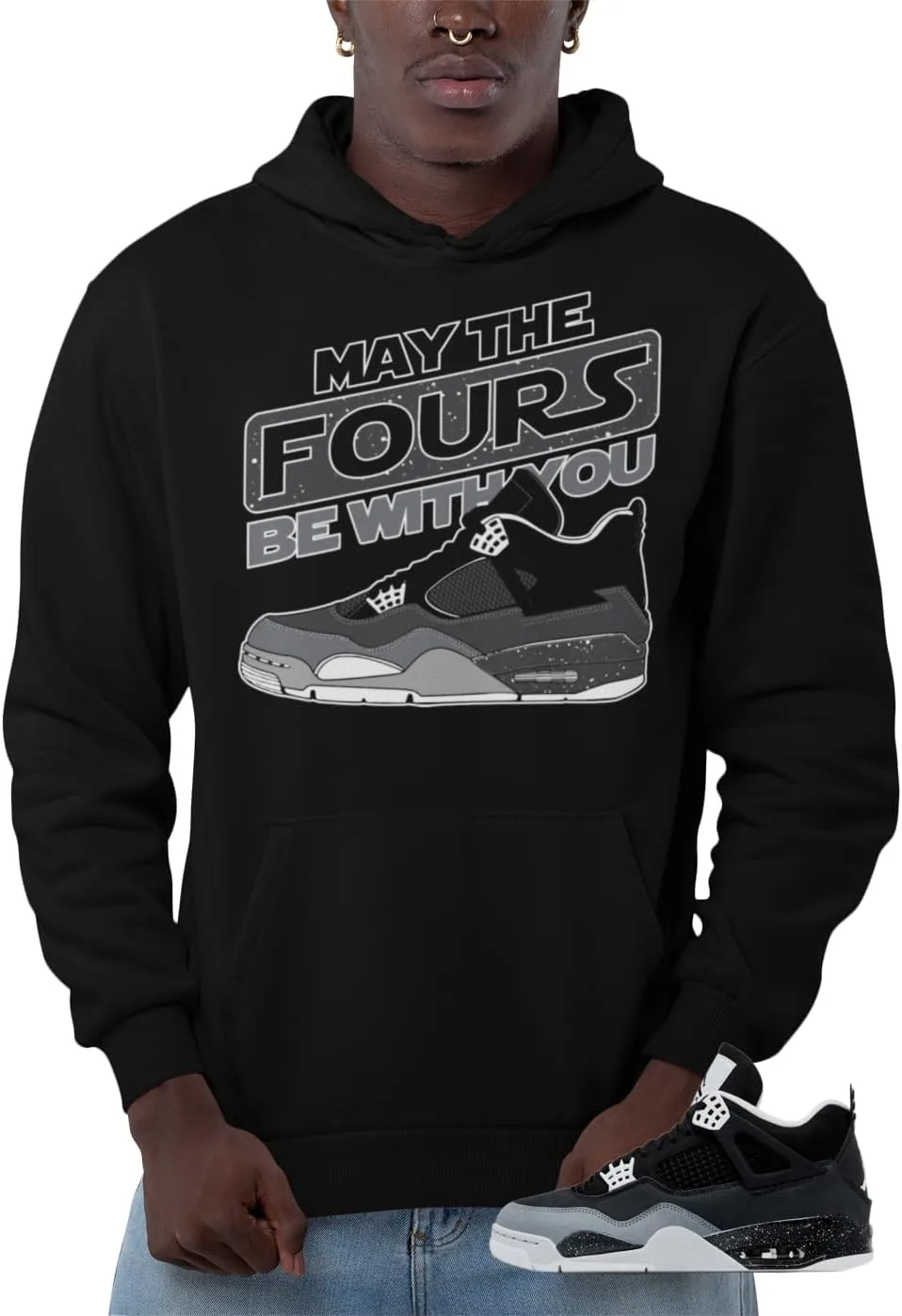 

Толстовка в стиле Jordan 4 Retro Fear House Of Tees