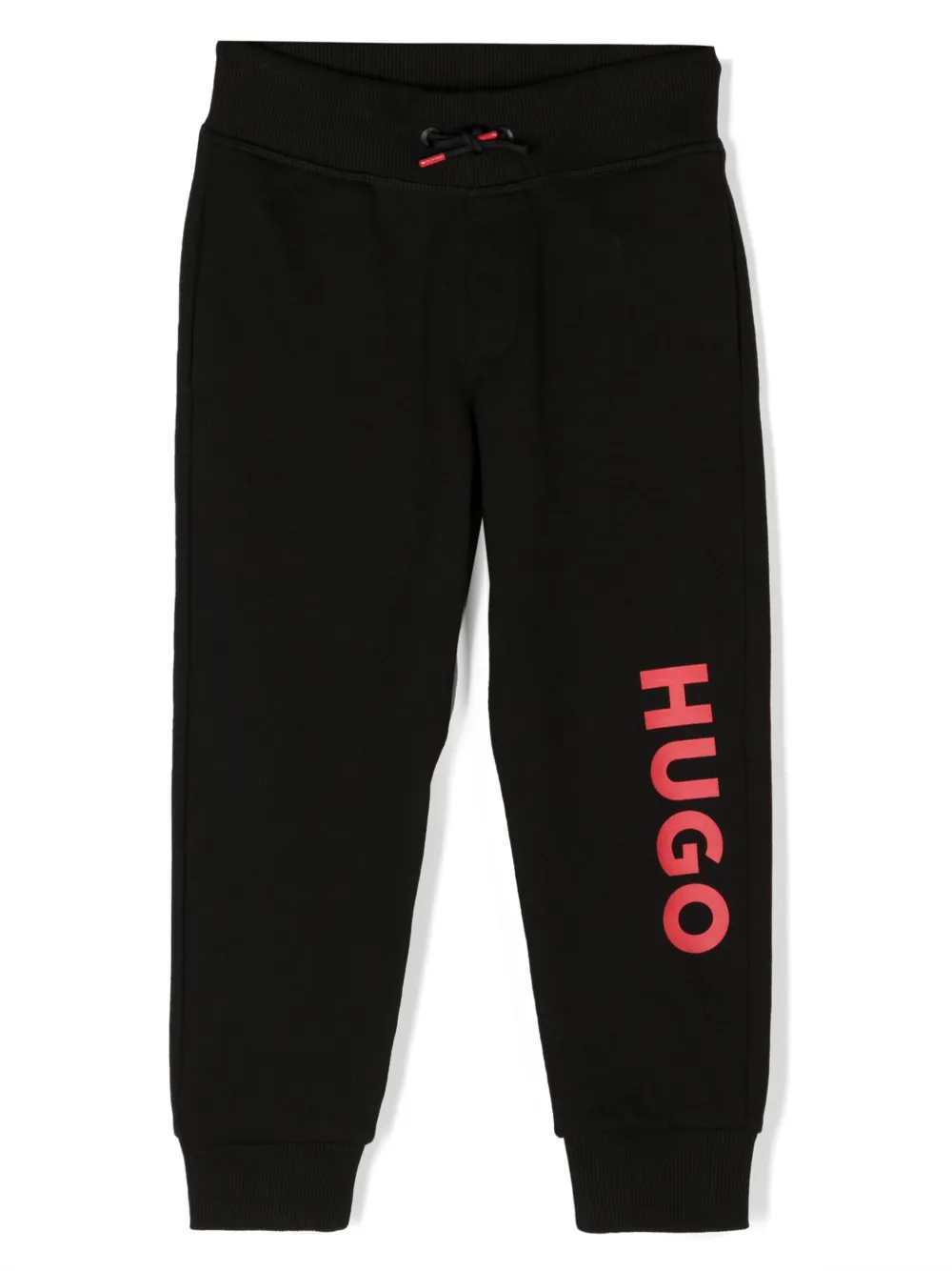 

Спортивные брюки с кулиской и логотипом Hugo Kids, черный