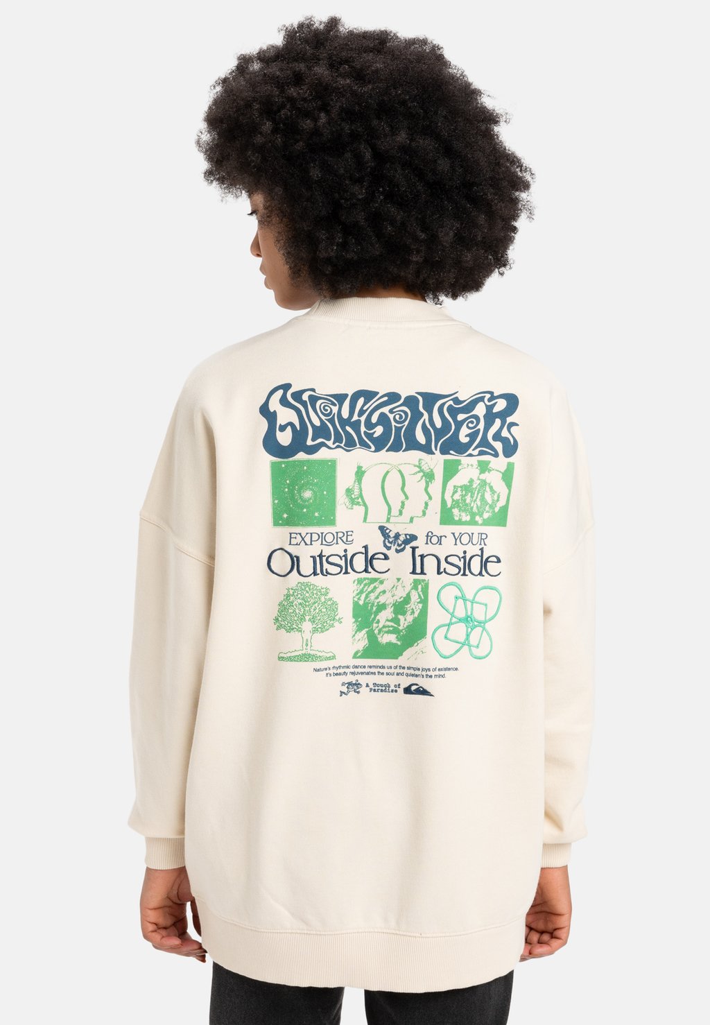 

Толстовка WORKWEAR-MIT RUNDHALSAUSSCHNITT Quiksilver, кремовый