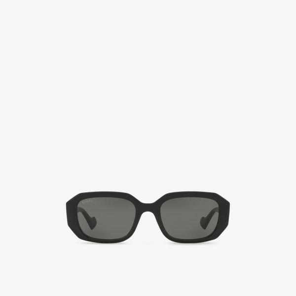 

GG1535S солнцезащитные очки прямоугольной формы из ацетата Gucci, черный