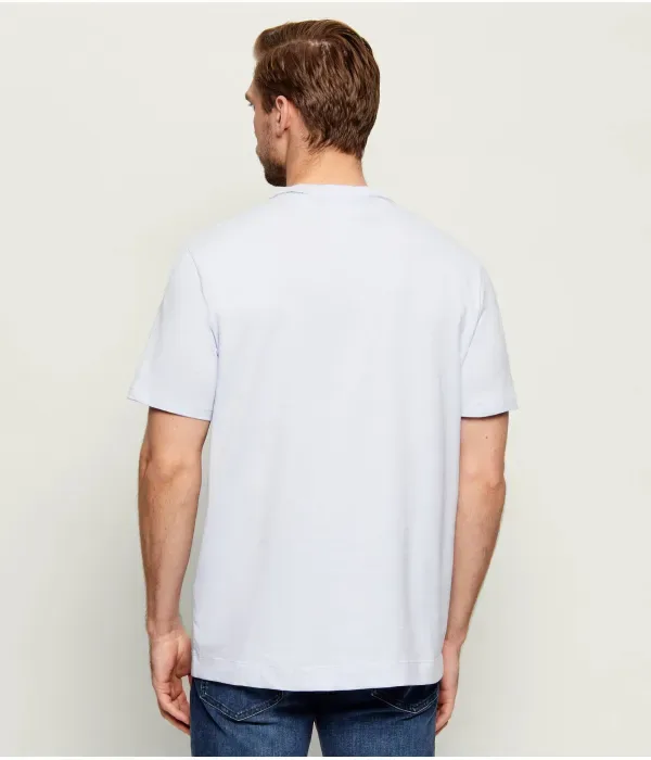 Футболка classic fit Calvin Klein, небесно-голубой — фото 3
