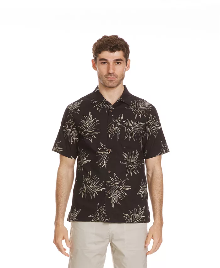 

Мужская повседневная рубашка Island Palms из ткани полотняного переплетения Quiksilver, черный