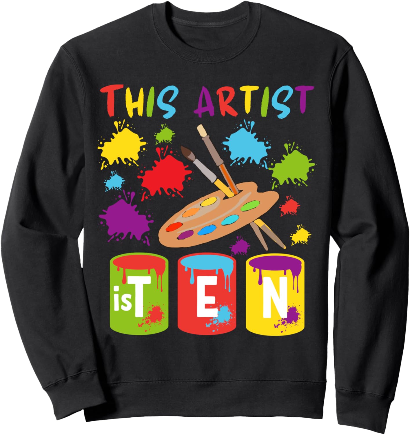 

Этот художник - десятилетний любитель ярких красок! Тематическая толстовка для семейной вечеринки в честь 10-летия, черная, размер S Family Look Colorful Theme Decorations Gifts, Черный, Этот художник - десятилетний любитель ярких красок! Тематическая тол