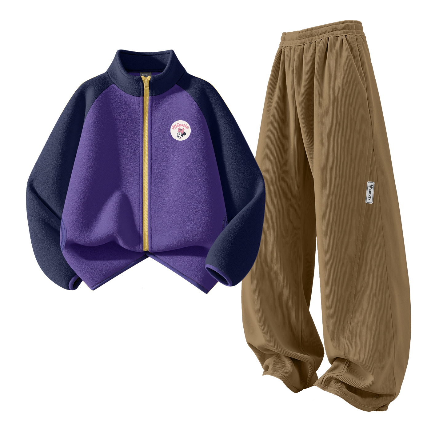 

Детская повседневная спортивная одежда Disney, фиолетовый/коричневый