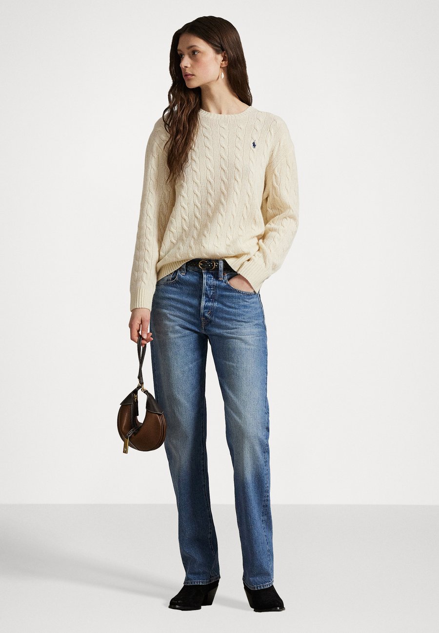 Джемпер Polo Ralph Lauren CABLE WOOL CASHMERE CREWNECK JUMPER, Authentic Cream/Off-White — фото 2
