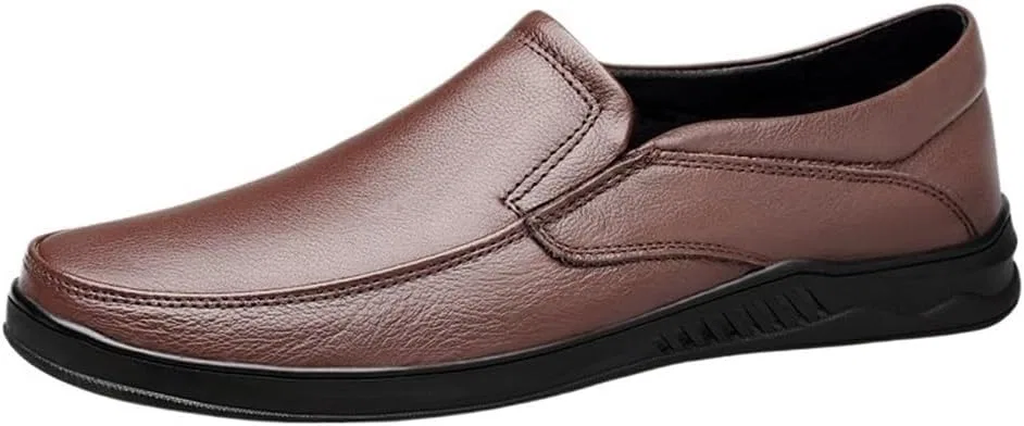 Лоферы мужские из искусственной кожи, Brown UOPYNE
