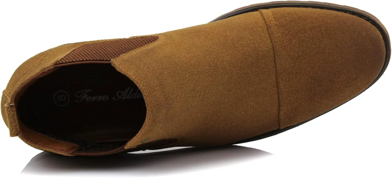 

Мужские ботинки Chelsea Ferro Aldo | Ботинки на бедро с эластичной вставкой в стилях с гладким носком, носком с накладкой и крыловидным брогированием | Для повседневной носки, работы, торжественных и официальных мероприятий