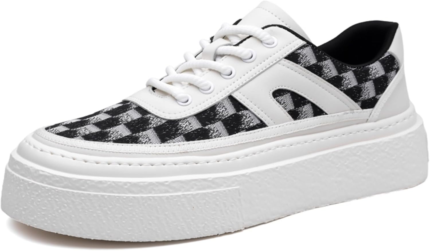 

Мужские кроссовки в клетку, стильная повседневная спортивная обувь- идеально подходят для уличного стиля, ежедневных встреч и городских поездок Aokisx, белый