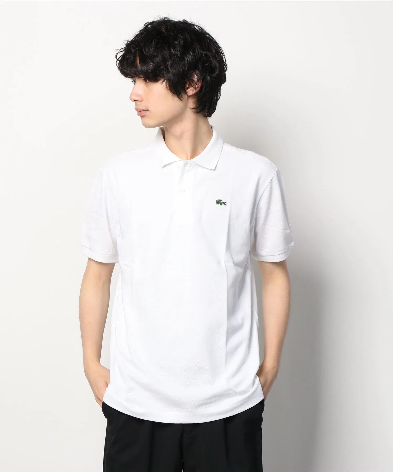 Рубашка поло Lacoste Классическая, унисекс, хлопок — фото 2