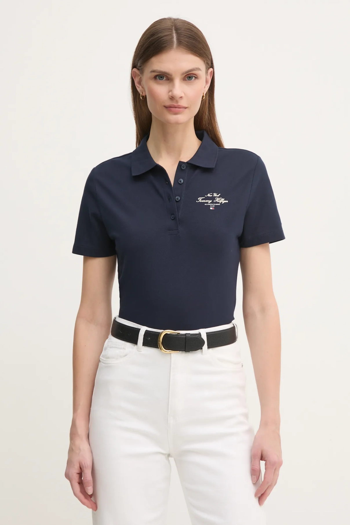 

Поло Tommy Hilfiger, темно-синий