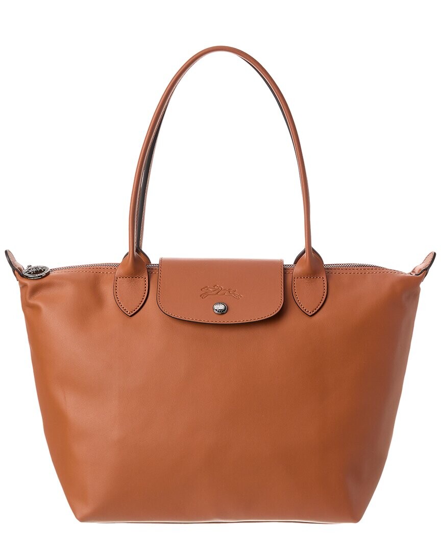 

Кожаная сумка-тоут Longchamp Le Pliage Xtra среднего размера, коричневый