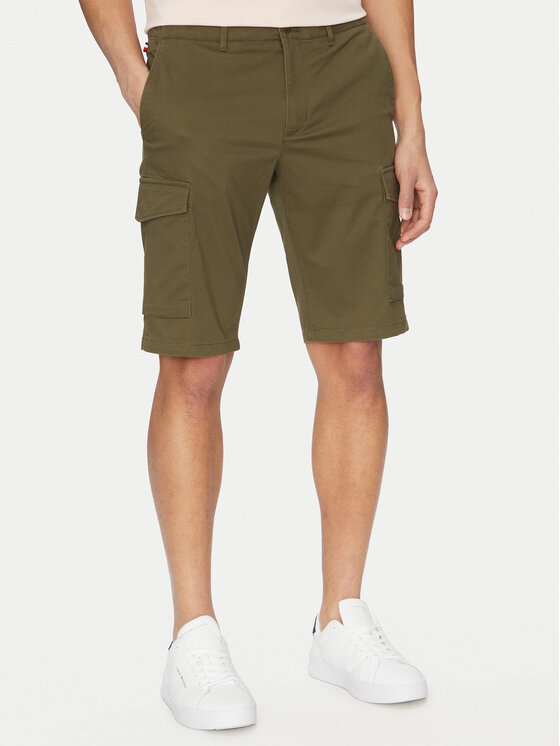 

Шорты из ткани обычного кроя John MW0MW31244 Tommy Hilfiger, хаки