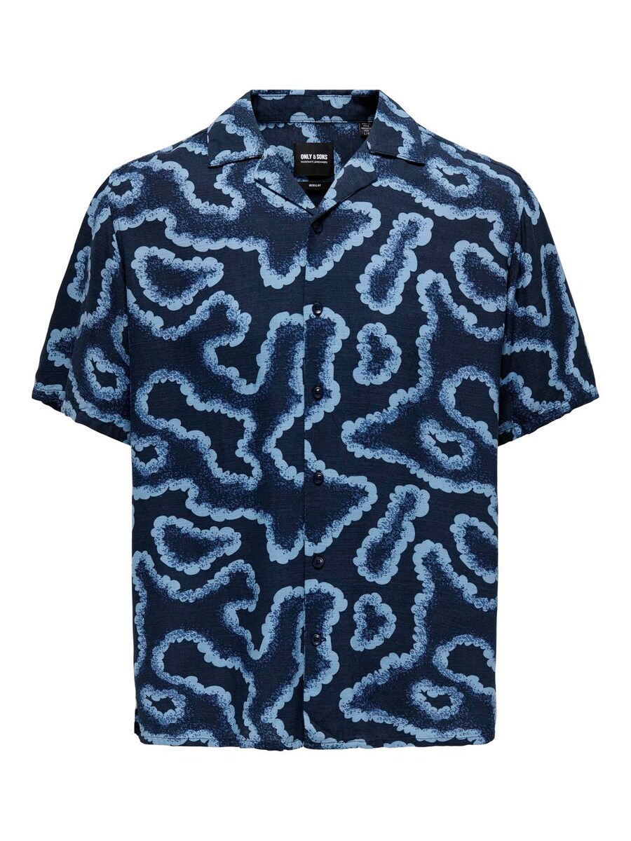 

Удобная рубашка на пуговицах Only & Sons Noy, цвет Night blue/Light blue