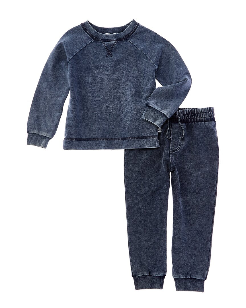 

Великолепный комплект из 2 предметов: свитшот и брюки-джоггеры из темного материала Splendid, синий