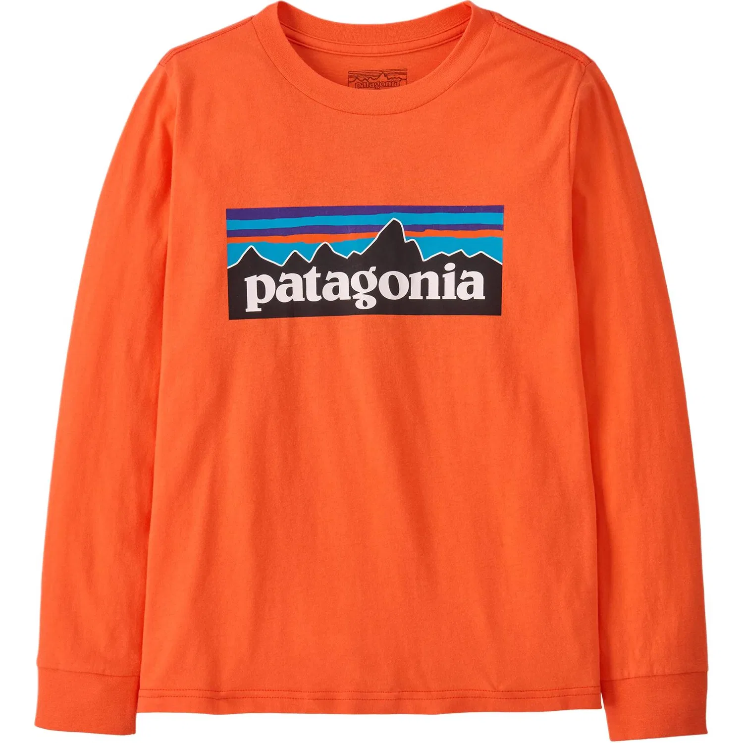 Футболка с длинным рукавом Patagonia для детей оранжевая