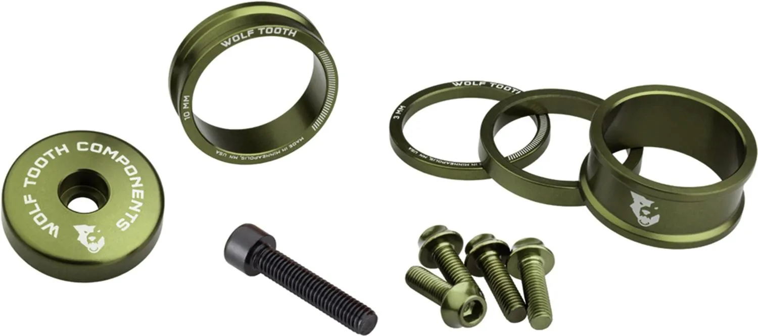 

Анодированный цветной комплект Wolf Tooth Components, Olive