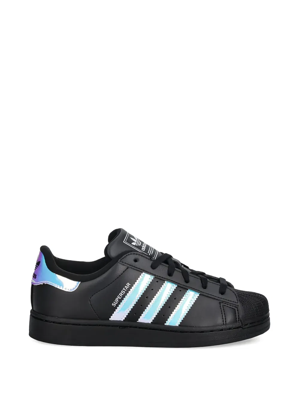 Оригинальные кроссовки Superstar II на шнуровке Adidas Kids, черный — фото 2