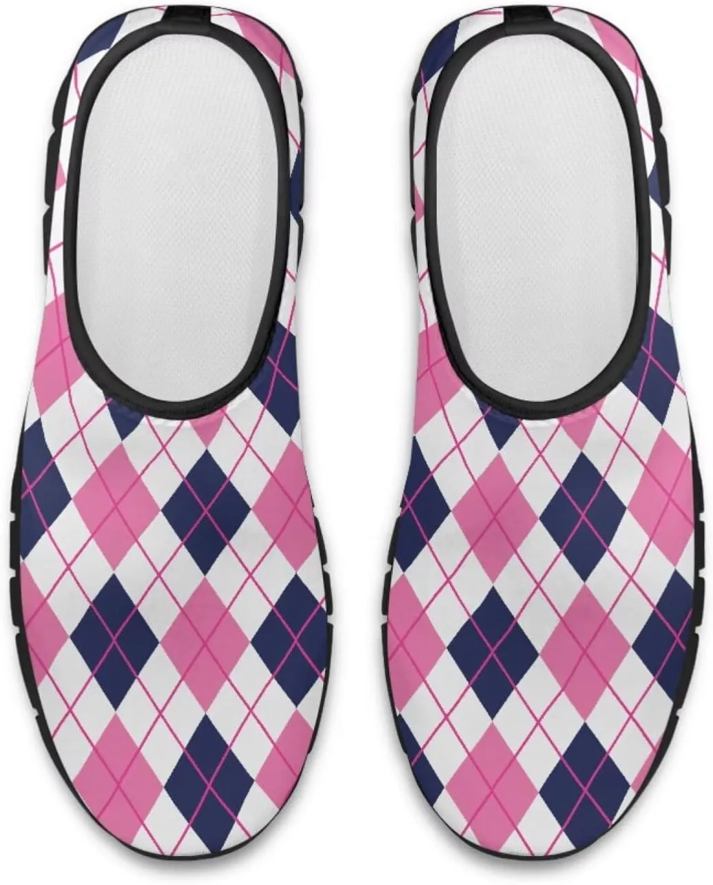 Женские кроссовки Howilath Slip on, дышащие повседневные лоферы для бега, удобная обувь без шнурков с противоскользящей подошвой, розовый — фото 3