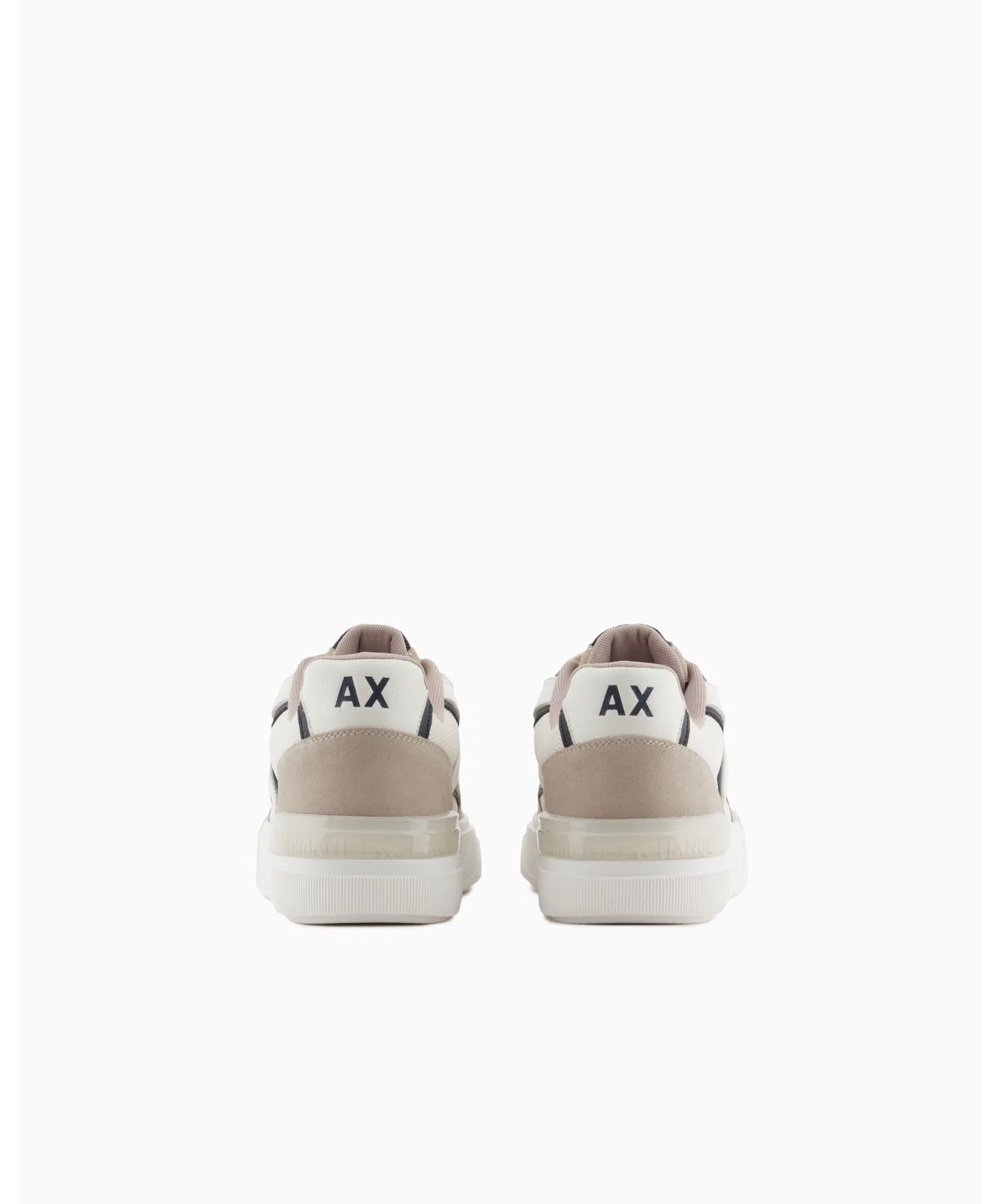 Мужские кроссовки ARMANI EXCHANGE из сетки и кожи бежевые — фото 4