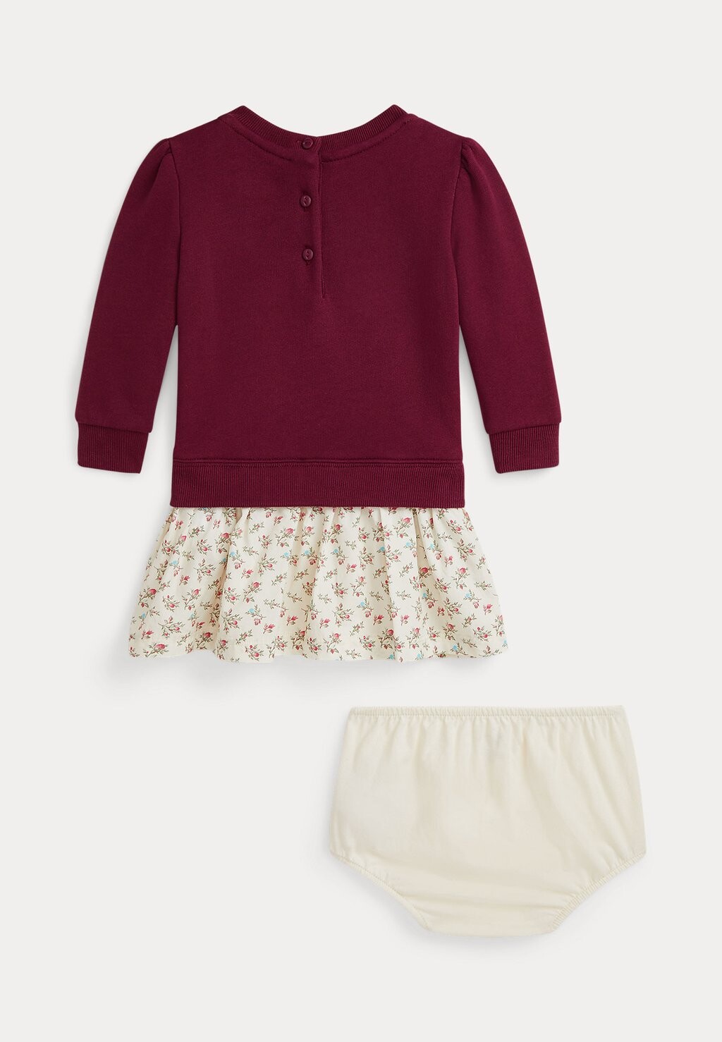 

Дневное платье WOVEN SKIRT FLEECE DRESS & BLOOMER SET Polo Ralph Lauren, темно-красный