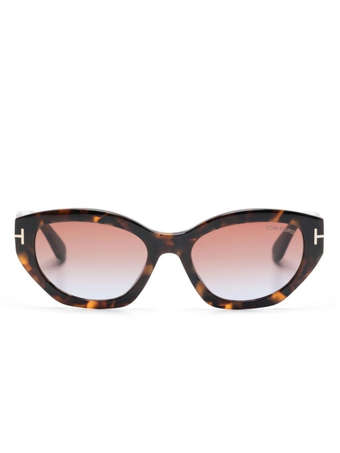 

TOM FORD Eyewear солнцезащитные очки в оправе 'кошачий глаз', коричневый
