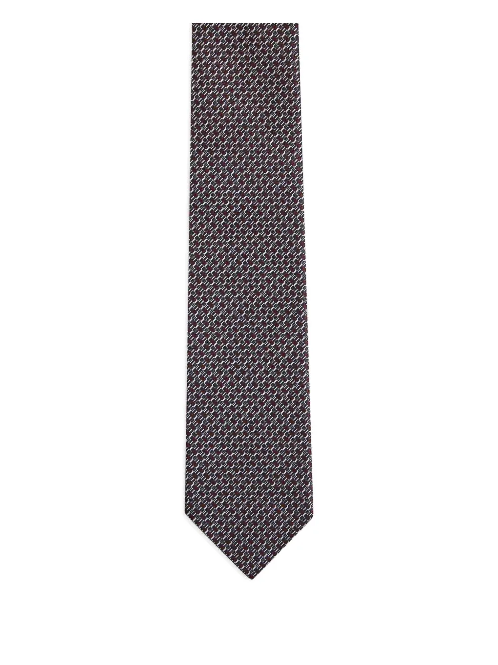 

Остроконечный шелковый галстук Zegna, красный