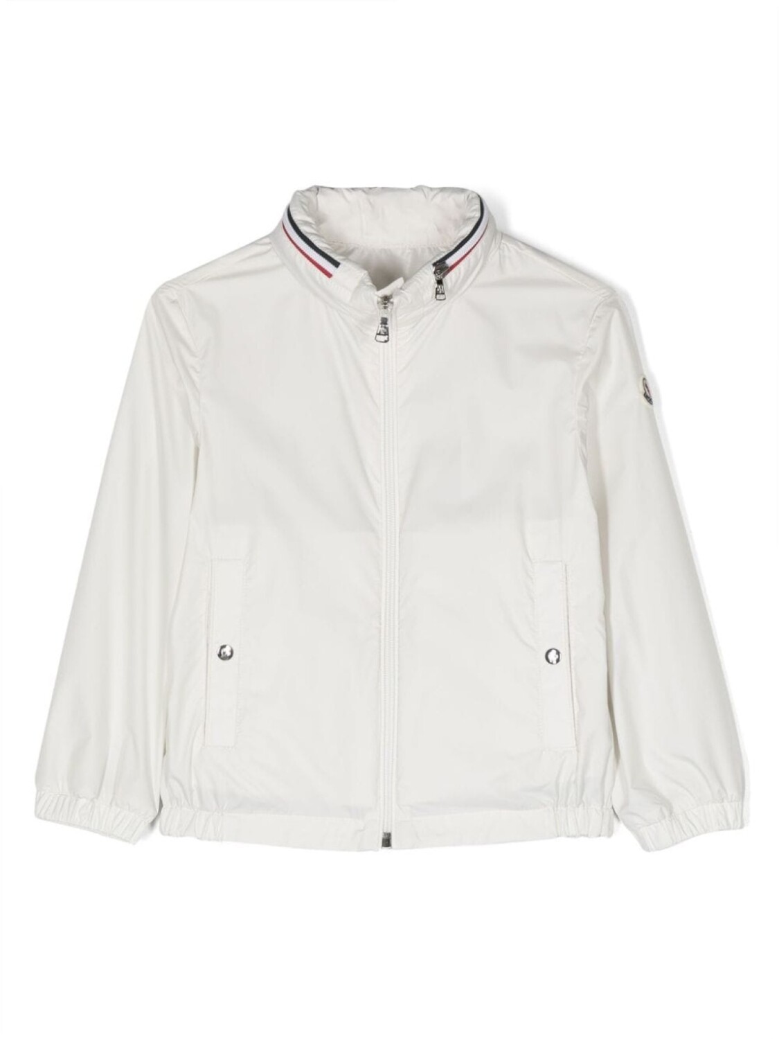 

Moncler Enfant куртка Farlak с капюшоном и нашивкой-логотипом, белый