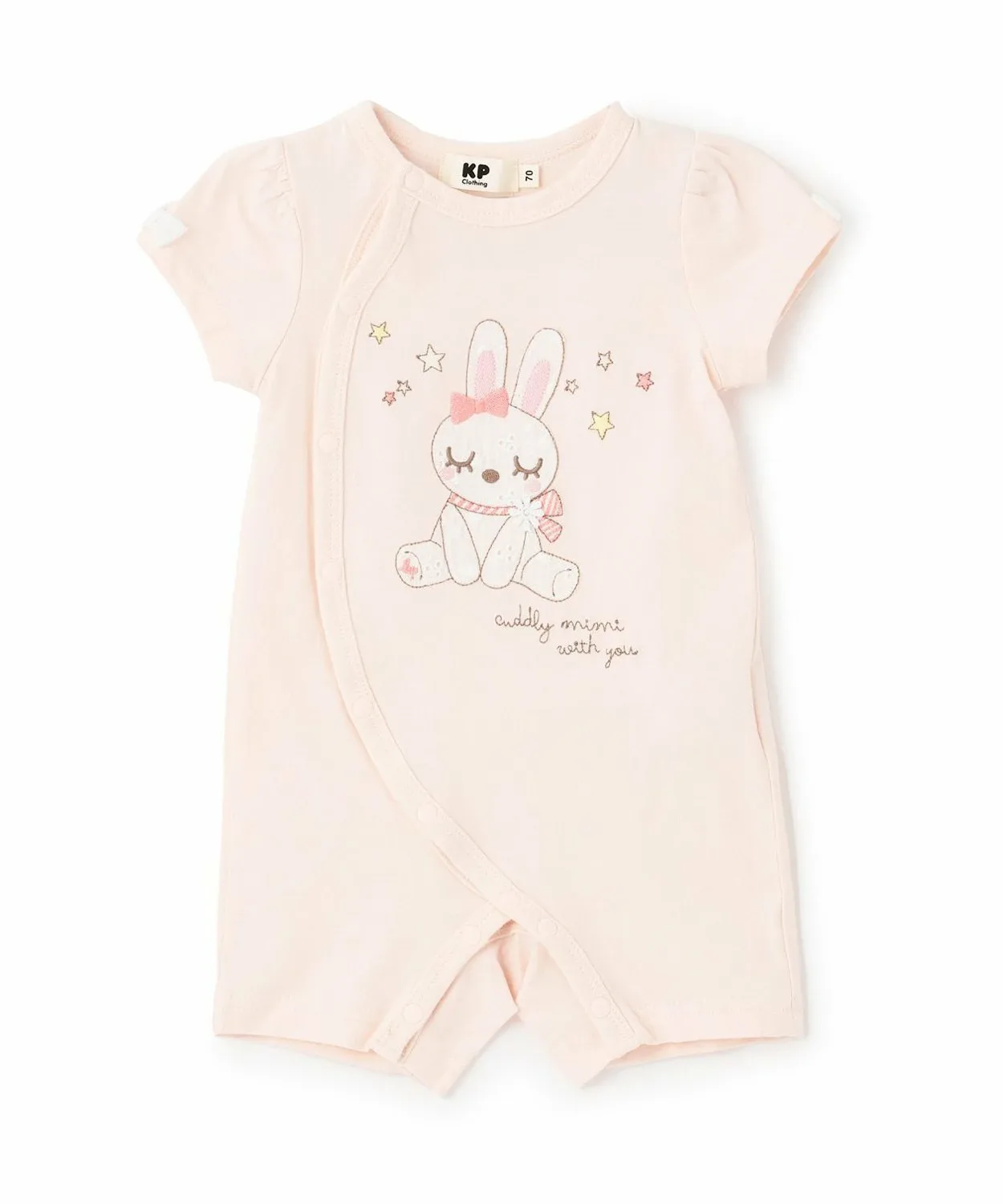 Короткое платье Mimi-chan с вышивкой и аппликацией KP, Pink