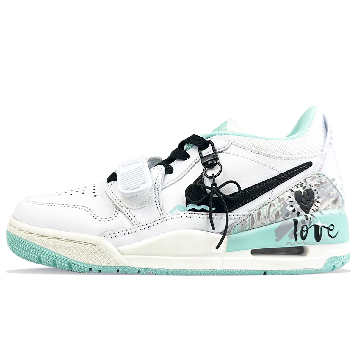 

Кроссовки Jordan Legacy 312 Vintage Basketball Shoes Women's Low-top Green/black, белый/черный/зеленый