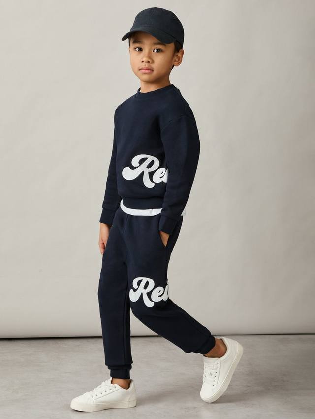 

Детский свитшот с логотипом Grover Reiss, Navy