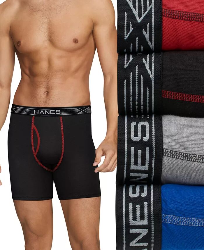 

Мужские трусы-боксеры Ultimate 4pk Hanes, мультиколор